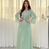 Muslim Abaya for Women with elegant embroidery and long sleeves, perfect for modest everyday wear.