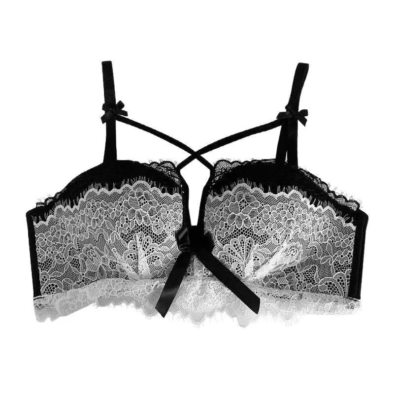 Lace Cut-Out Bralette Set – Padded Two-Piece