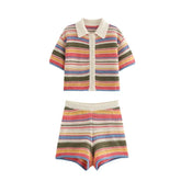 Striped Knit Set colorful design