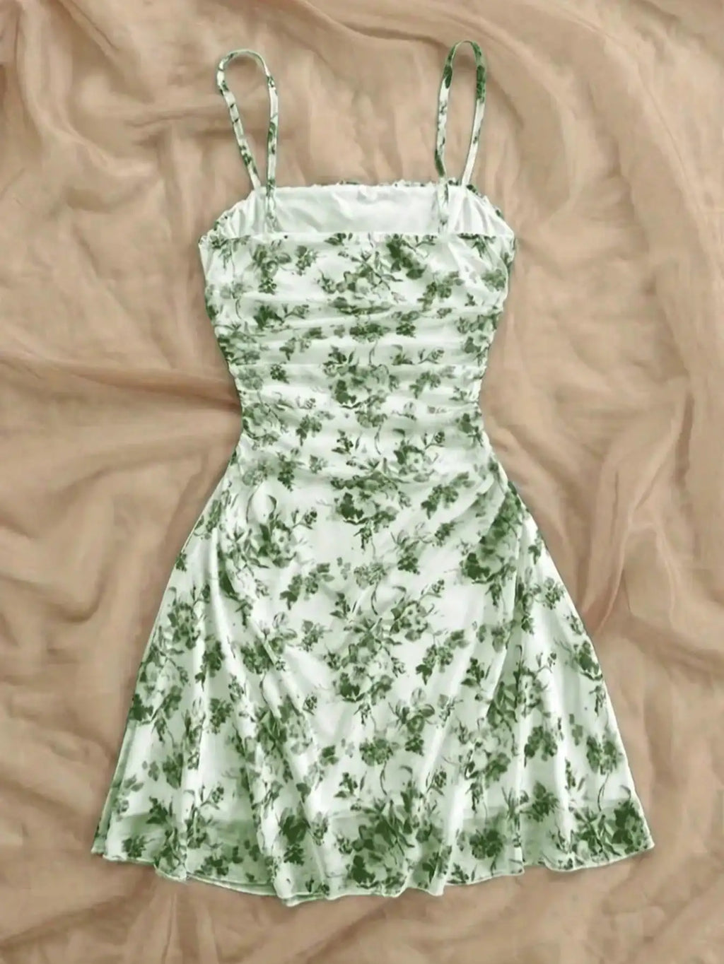2026 Women's Summer Dress Youth New Flower Printed Hanging Neck Dress Fashionable and Elegant Four Seasons Children's Dress