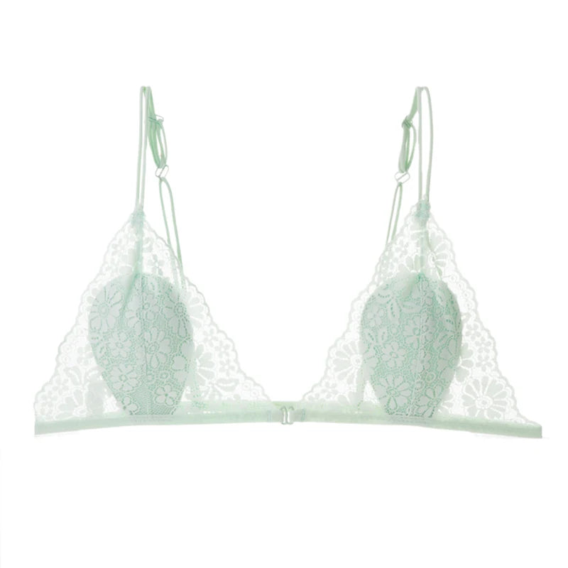 Ultra-Thin Front-Buckle Triangle Bra – Wire-Free