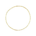 Women's Geometric White Zircon Pendant Bead Chain Necklace Gold Color Plated Stainless Steel Simple Daily Jewelry Gift