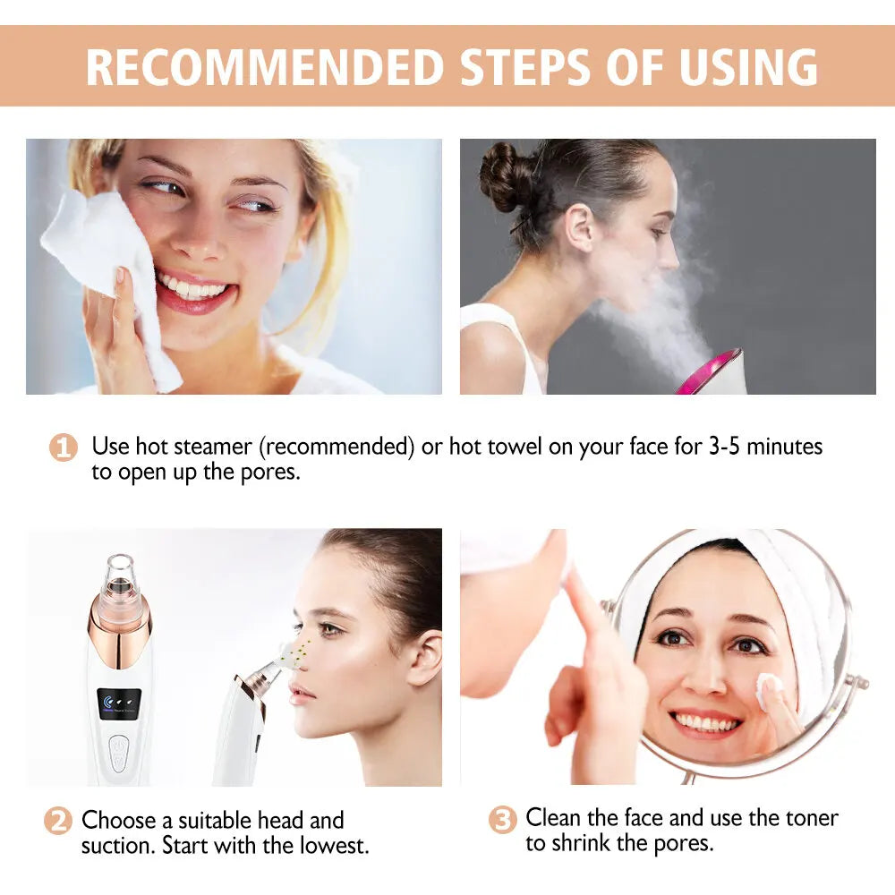 Electric Blackhead Remover – Pore Cleaner & Extractor