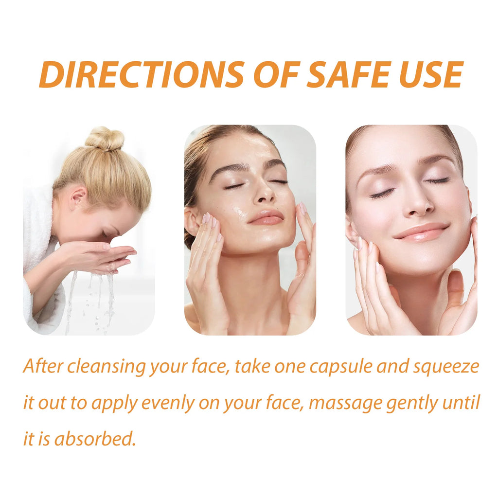 50-Piece Collagen Face Care Capsules – Hyaluronic Acid Essence