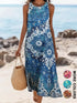 Bohemian Floral Sundress floral print