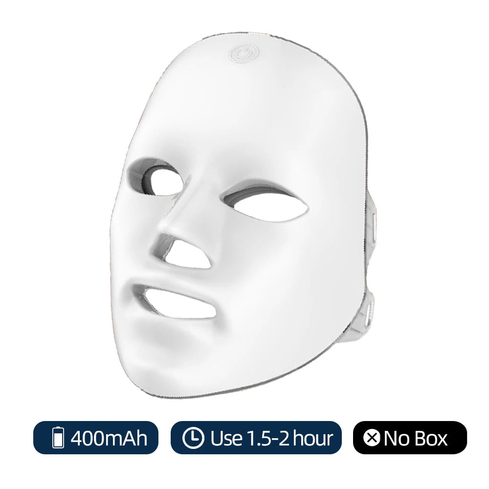 7-Color LED Photon Facial Mask – Rechargeable Skin Rejuvenation