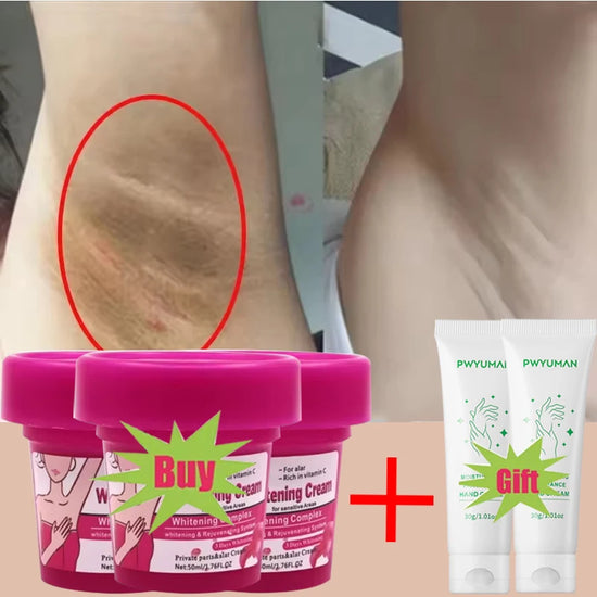 50ml Body Whitening Bleach Cream Brighten Underarm Elbow Knees Joint Removal Intimate Parts Dark Spots Melanin Snow Bleach Cream