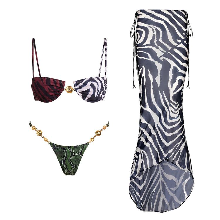3 Piece Bikini Set summer style