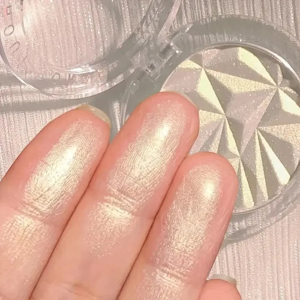 Dual Tone Highlighter Palette 3D Effect Shimmer Matte Contour Powder Face Illuminator Makeup