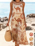 Bohemian floral sundress with pockets