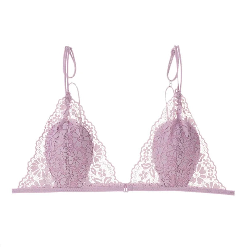 Ultra-Thin Front-Buckle Triangle Bra – Wire-Free