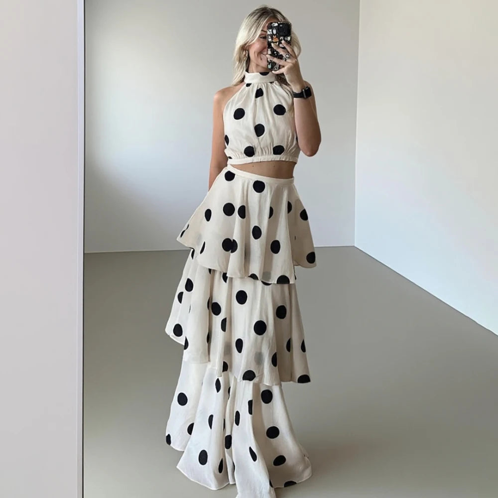 Polka Dot Dress Set polka dot pattern