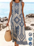 Bohemian floral sundress floral print
