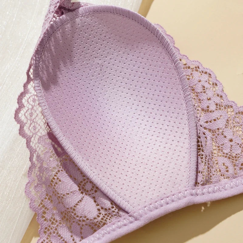 Ultra-Thin Front-Buckle Triangle Bra – Wire-Free