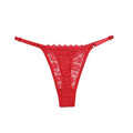 Lace Flower Low-Waist Thong – Adjustable Belt