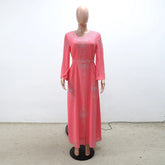 Muslim Abaya for Women with elegant embroidery and long sleeves, perfect for modest everyday wear.
