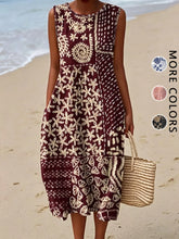 Bohemian floral sundress floral print
