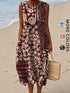 Bohemian floral sundress floral print