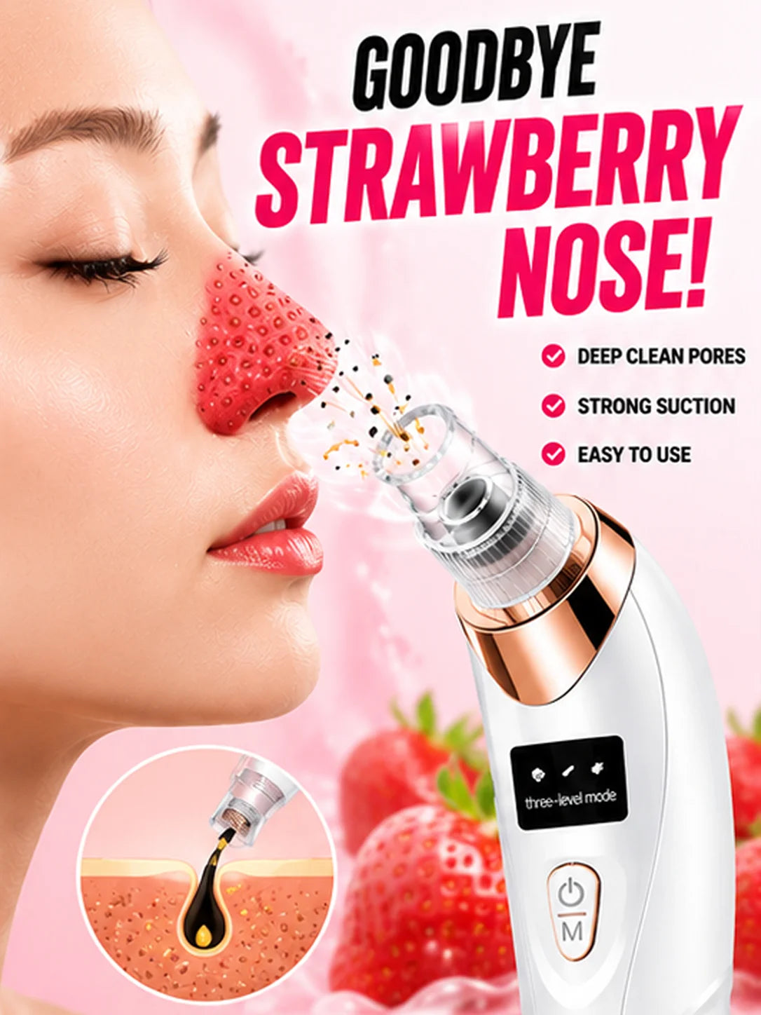 Electric Blackhead Remover – Pore Cleaner & Extractor