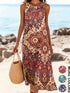 Bohemian Floral Sundress floral print