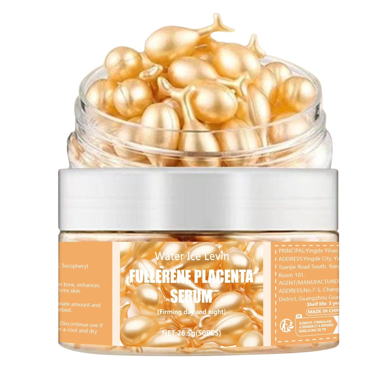 50-Piece Collagen Face Care Capsules – Hyaluronic Acid Essence