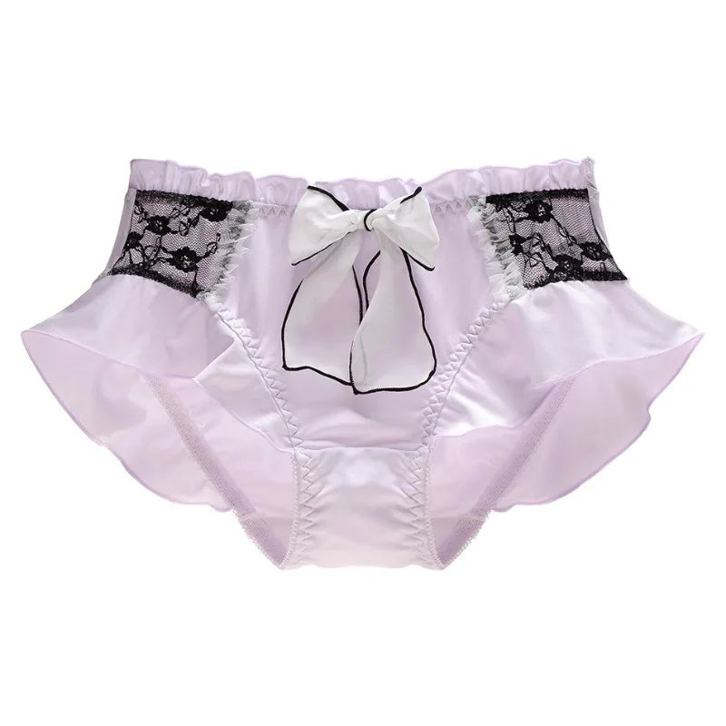 Soft Lace Panties with Bow Detail – Candy Colors