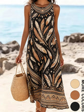 Bohemian floral sundress flowing midi style