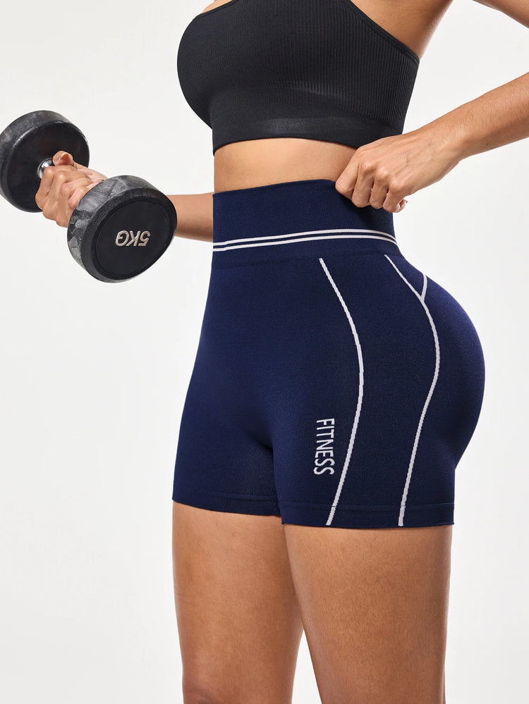 LLHOSO High Waist Yoga Shorts Tummy Control