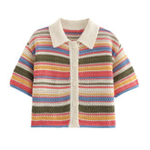 Striped Knit Set colorful design
