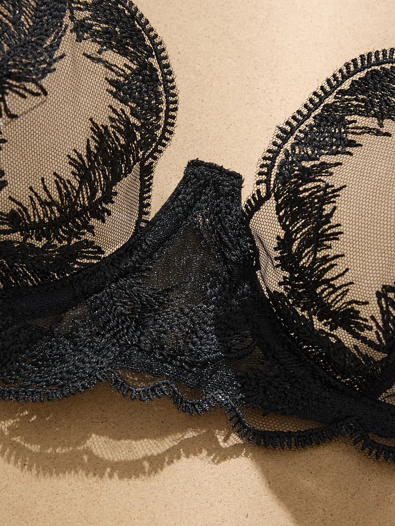Black Comfortable Underwear Ensemble