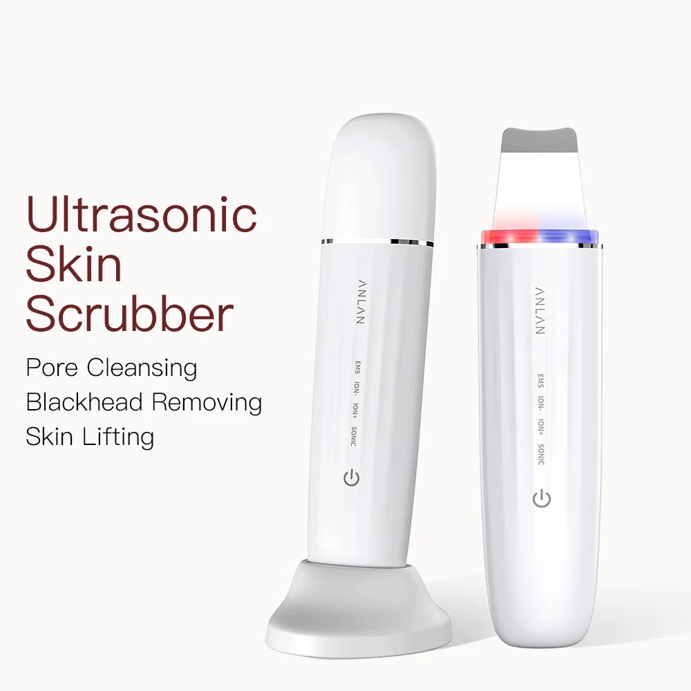 Ultrasonic Skin Scrubber – LED Pore Deep Cleansing IPX7