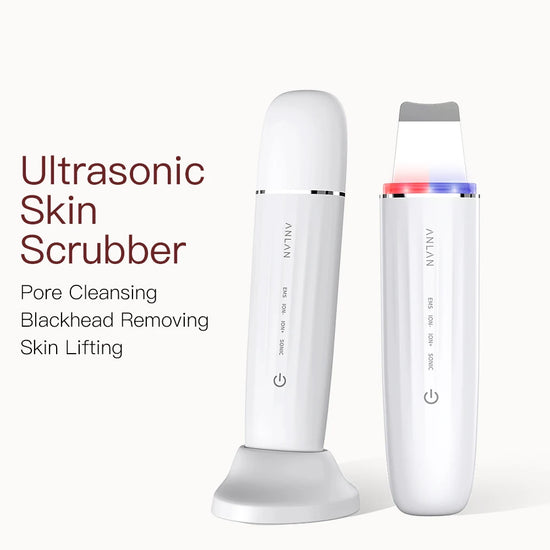 Ultrasonic Skin Scrubber – LED Pore Deep Cleansing IPX7