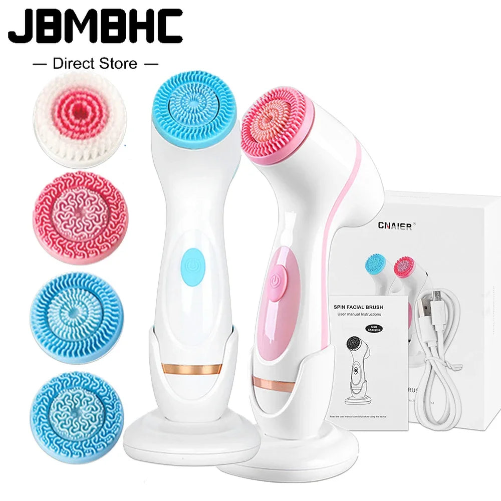 3-in-1 Ultrasonic Facial Cleansing Brush